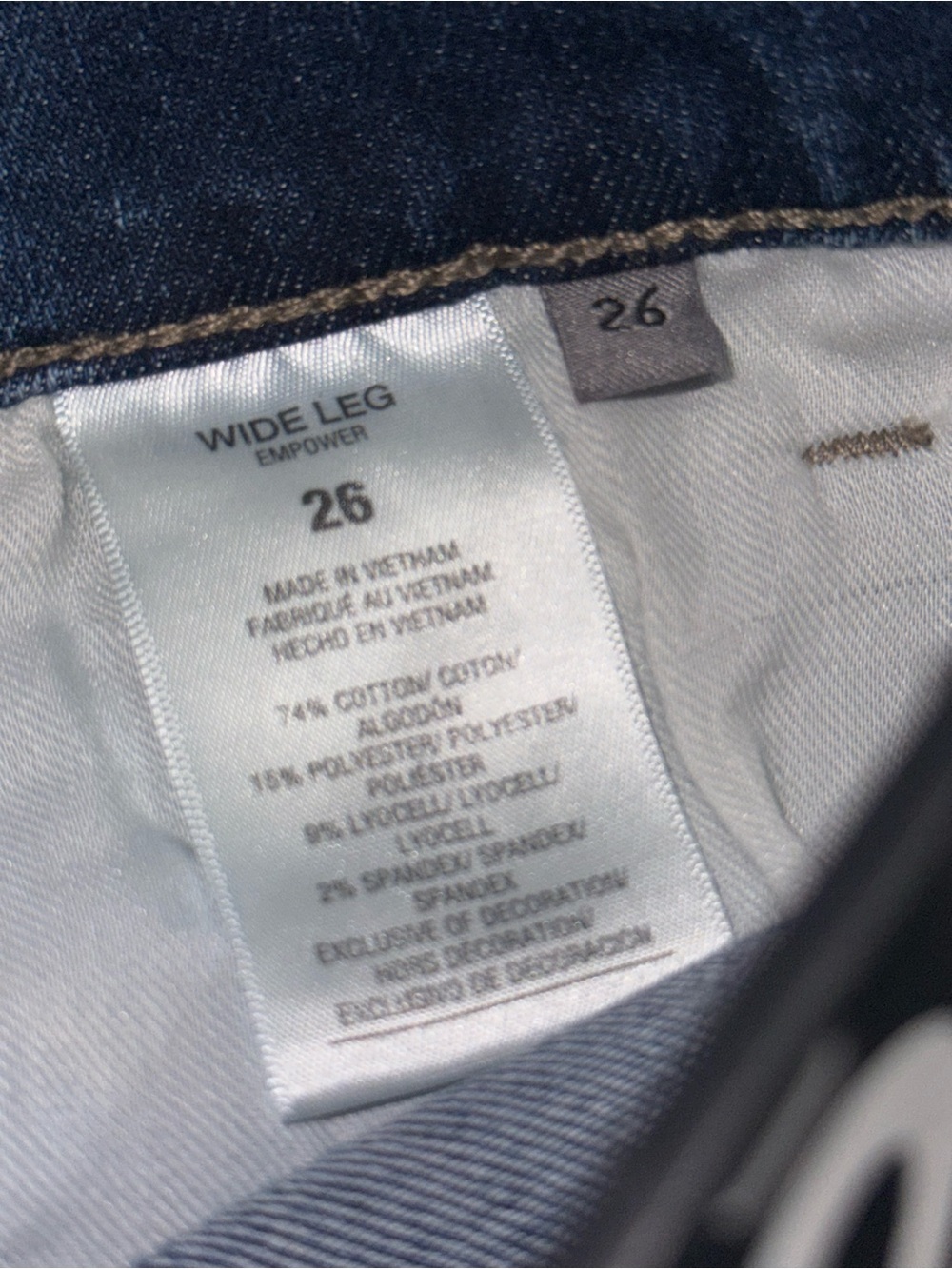 NEW Joe's High Rise Wide-Leg Raw Hem Empower Medium Wash Denim Blue Jeans 26x32 - Picture 8 of 12